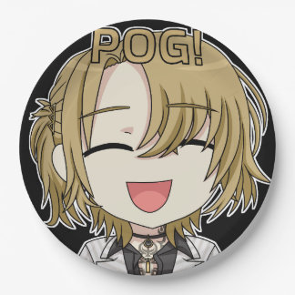 Pog! Chibi Paper Plates - Luca Kaneshiro Fanart