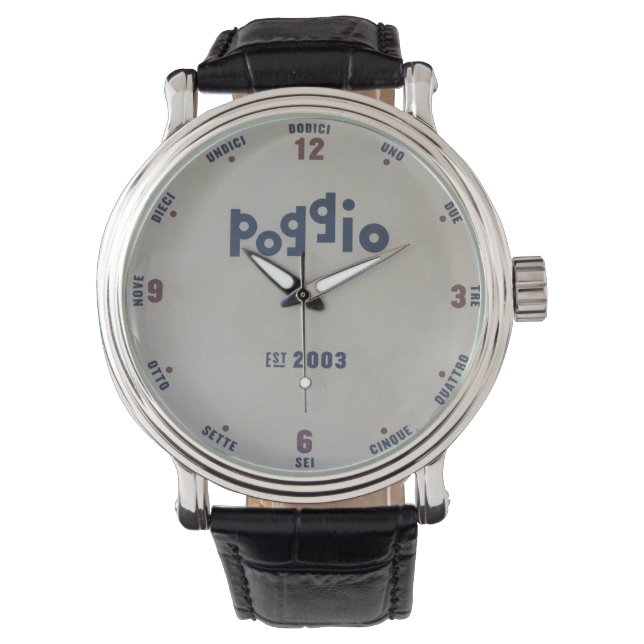 Poggio Bar Clock Watch (Front)