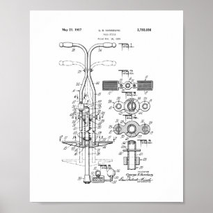 Pogo Stick Patent Poster