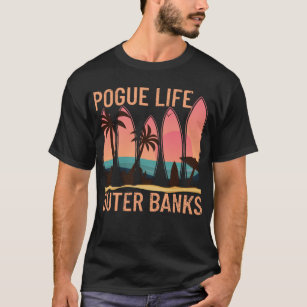 Pogue Life Outer Banks Beach Sunset Surfing T-Shirt