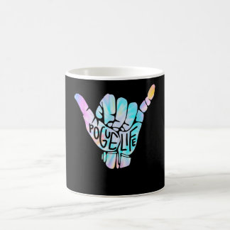 Pogue Life Shaka Hand Hang Loose Tie Dye Coffee Mug