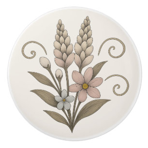 Poignée en Céramique vintage artisan hardware  Ceramic Knob