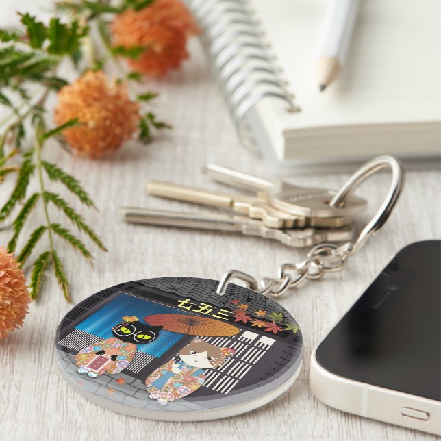 Poiluna's 7-5-3 Celebration Key Ring (Front Right)