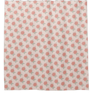 Poinsettia and Holly sprays Shower Curtain