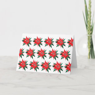 Poinsettia Art for Charity Card