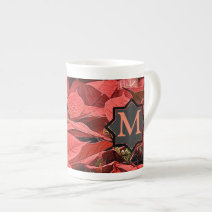 Poinsettia Bone China Mug