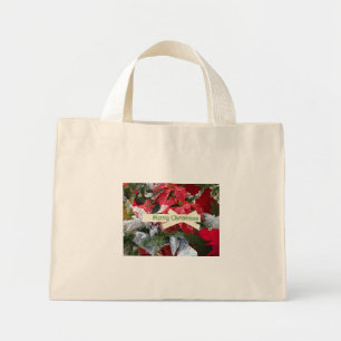 Poinsettia Chistmas Mini Tote