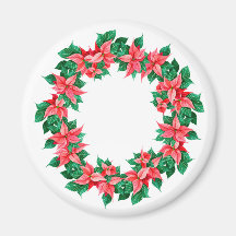 Poinsettia Christmas and New Year customised decor