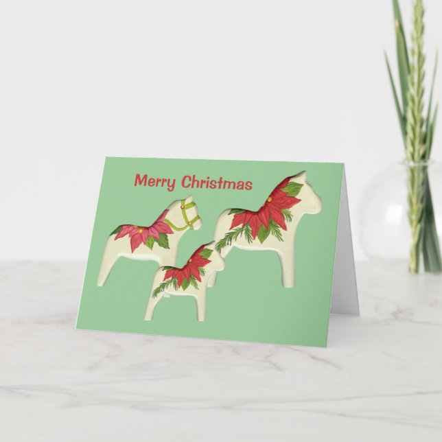 Poinsettia Christmas Card (Front)