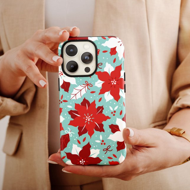 Poinsettia Christmas iPhone | Poinsettia iPhone Case-Mate iPhone Case (Creator Uploaded)
