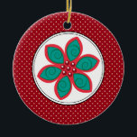 Poinsettia Christmas Ornaments<br><div class="desc">This elegant ornament can be totally personalised by you to make a wonderful holiday gift for anyone on your shopping list!
Artwork by Sarah Paris</div>