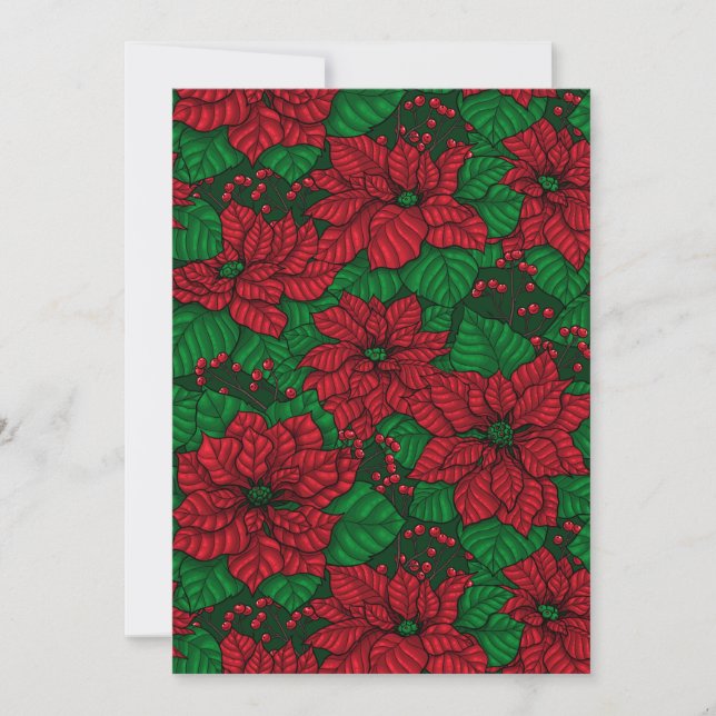 Poinsettia, Christmas pattern (Front)
