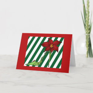 Poinsettia Christmas Shoe Card