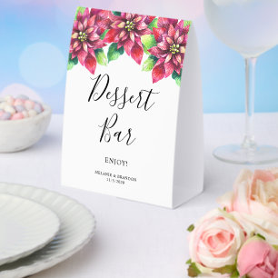 Poinsettia Christmas Wedding Dessert Bar