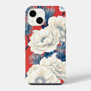 Poinsettia Floral Christmas Pattern (10) iPhone 14 Case