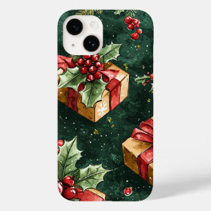 Poinsettia Floral Christmas Pattern (11) Case-Mate iPhone 14 Case