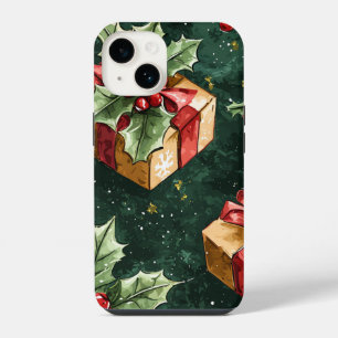 Poinsettia Floral Christmas Pattern (11) iPhone 14 Case