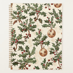 Poinsettia Floral Christmas Pattern (6) Planner
