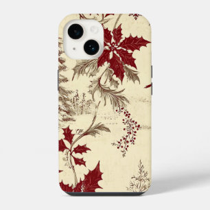 Poinsettia Floral Christmas Pattern (8) iPhone 14 Case