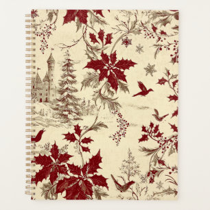 Poinsettia Floral Christmas Pattern (8) Planner