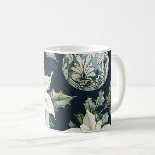 Poinsettia Floral Christmas Pattern (9) Coffee Mug