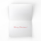 Poinsettia Folded Holiday Card