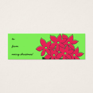 Poinsettia Gift Tag