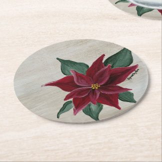 Poinsettia Holiday Coaster