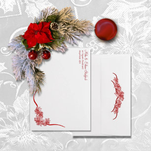 Poinsettia Joy In Red Envelope
