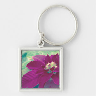 Poinsettia key ring