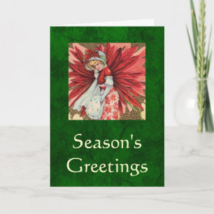 Poinsettia Lady card