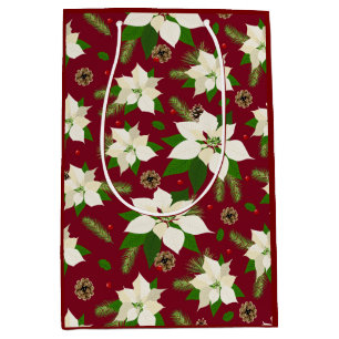 Poinsettia Medium Gift Bag