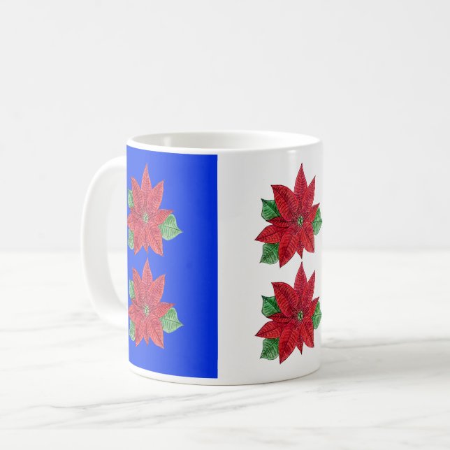 Poinsettia Mug (Front Left)