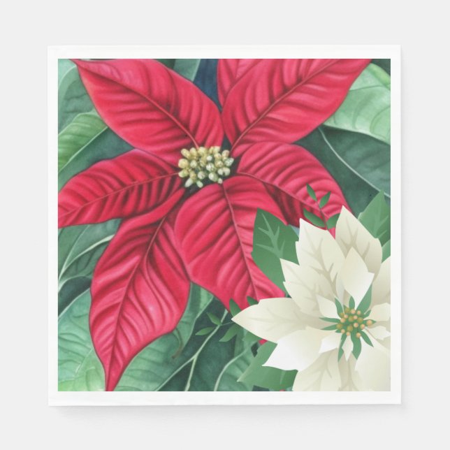 Poinsettia Napkin (Front)