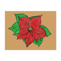 Poinsettia No. 1 Postcard.