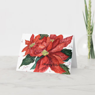 Poinsettia Note card