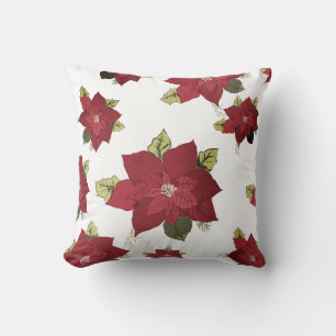 Poinsettia Pattern  Cushion