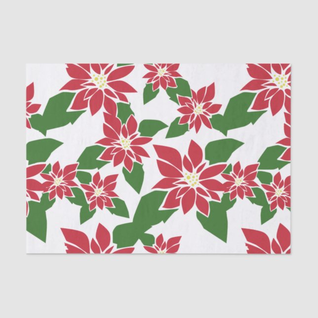 Poinsettia Tissue Paper (Front)
