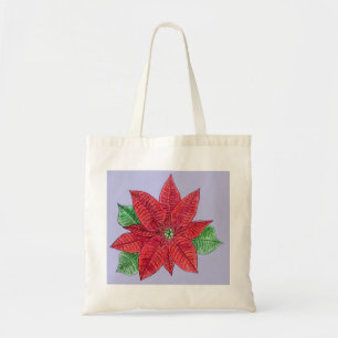Poinsettia Tote Bag - Lavender