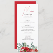 Poinsettia Watercolor Christmas Party