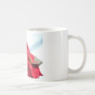 Poinsettia with Candle Coffee Mug