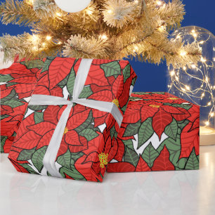 Poinsettia Wrapping Paper
