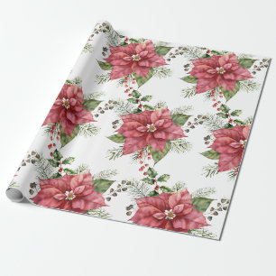 Poinsettia Wrapping Paper