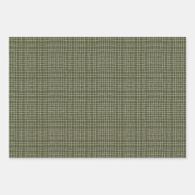 Poinsettia Wrapping Paper Set of 3 Sheets (Front 3)