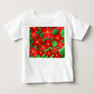 Poinsettias Baby T-Shirt