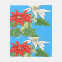 Poinsettias Blue 