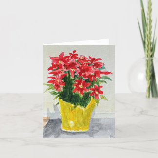"Poinsettias" Holiday Card