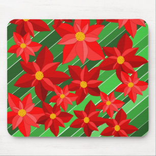 Poinsettias Mouse Pad