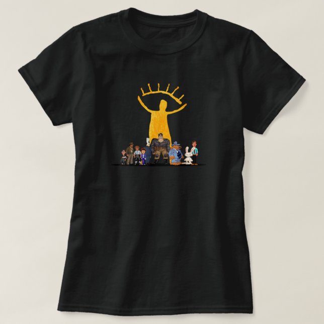 Point and Click HEROES  T-Shirt (Design Front)