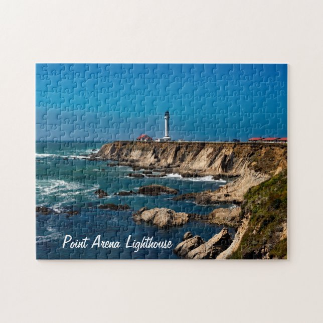 Point Arena Lighthouse Scenic  Jigsaw Puzzle (Horizontal)